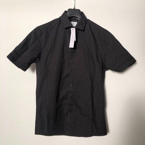 NWT TOPMAN XS black short sleeve shirt